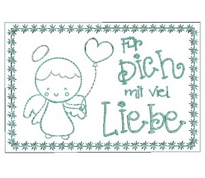ITH Postkarte Little Angels - Mit Liebe